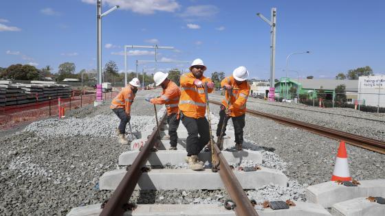 Cross River Rail track works