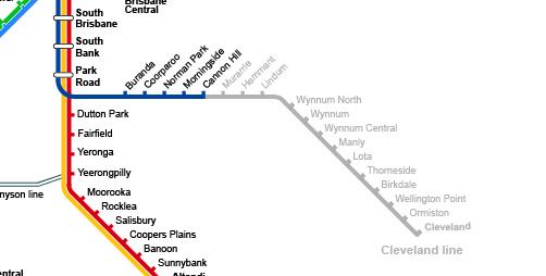 Map of affected stations during closure - check text list above