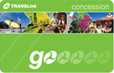 Front of green concession go card